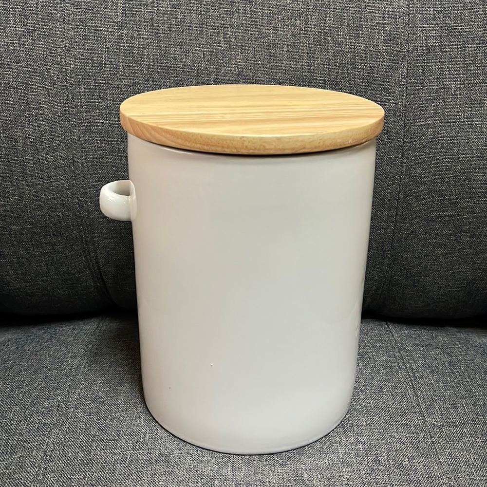 Crate & Barrel Aspen White Canister - Picture 5 of 14